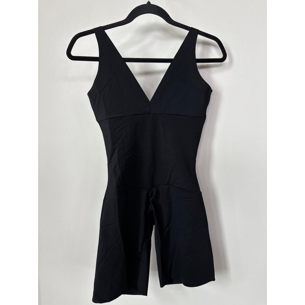 Leonisa Firm Compression Body Shaper Mid-Thigh Bodysuit Black Large